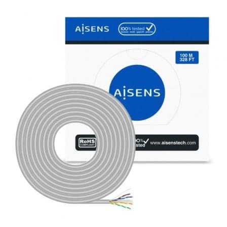 Aisens Bobine Cabo de Rede Utp Cat.6 Rígido (100 Mts) - A135-0660