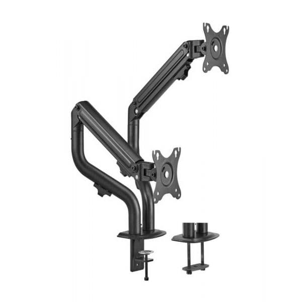 Aisens Suporte para 2 Monitores Inclinável (17"-32") Preto