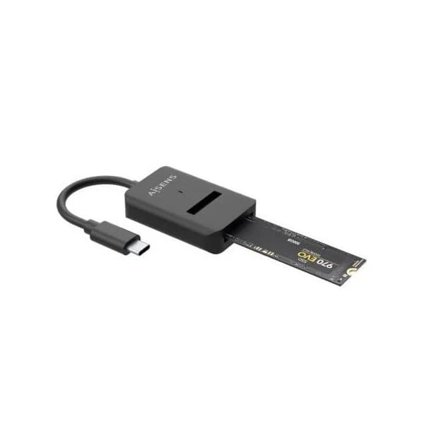 Aisens Caixa Externa USB-C para SSD M2 SATA/NVMe NGFF