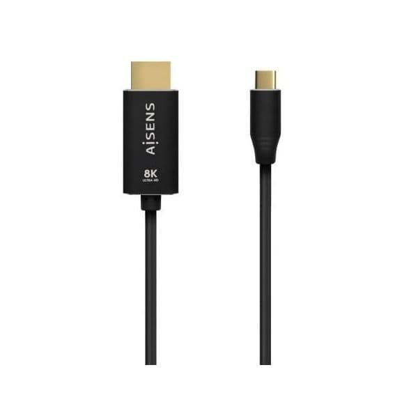 Aisens Conversor USB-C Macho - HDMI 8K Macho 1m Preto - A109-0711