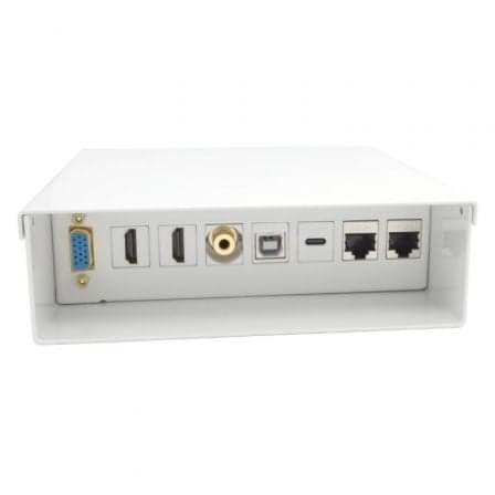 Aisens A127-0720 Caixa de Conexões VGA Jack 3.5 2x HDMI USB-C USB-B 2x RJ45 Cat.6A STP