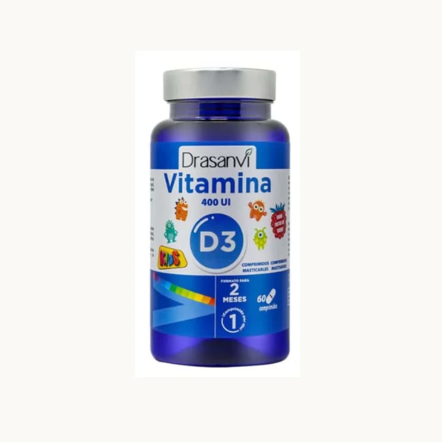 Vitamina D3 400 UI | 60 Comprimidos – Drasanvi