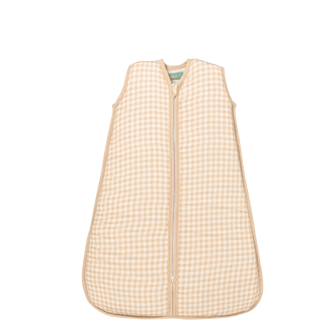 Molis&co saco de dormir para bebê – musselina de bambu – areia de vichy – tog 1 0-6m (56-68 cm)