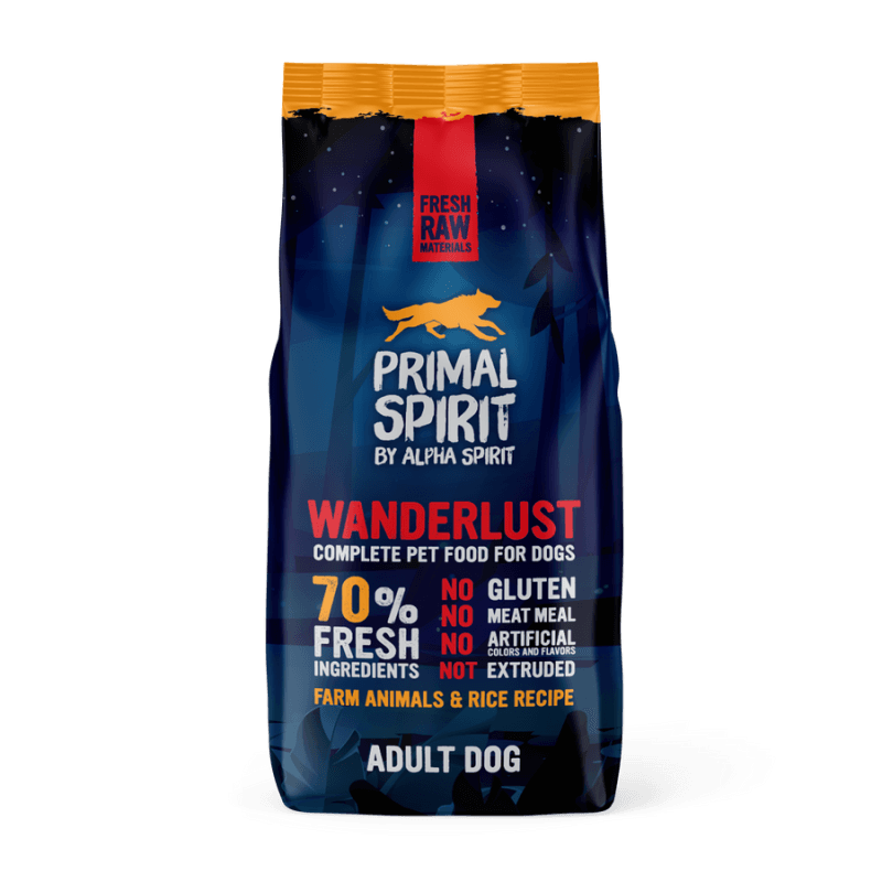 Primal Spirit Wanderlust Cão Adulto Frango e Peixe Frescos 12 Kg