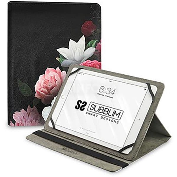 Subblim Rosas Trendy Case p/ Tablet 11" Preto