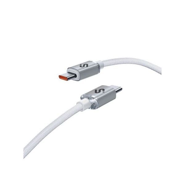 Subblim Optimus Cabo USB 2.0 Tipo-C Macho-Macho 60W 480Mbps 2m Branco