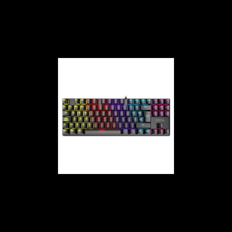 KROM Teclado Gaming NXKROMKASICTKL TKL RAINBOW