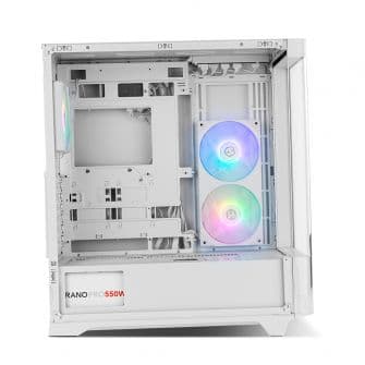 Nox Hummer ETHER - Mid Tower Rounded Glass ARGB ATX Case - Branco