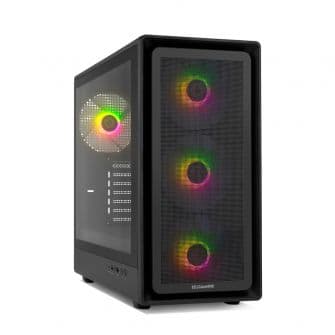 Nox Hummer AERO Semitorre ATX Hyperflow ARGB com USB-C e Vidro Temperado Preta