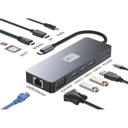 Leotec Hub 11 em 1 Plus USB-C LEDS03 - HUBLEOLEDS03