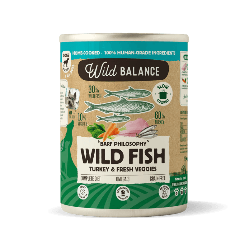 Lata Wild Balance PESCADO SALVAJE Y PAVO con Verduras Frescas