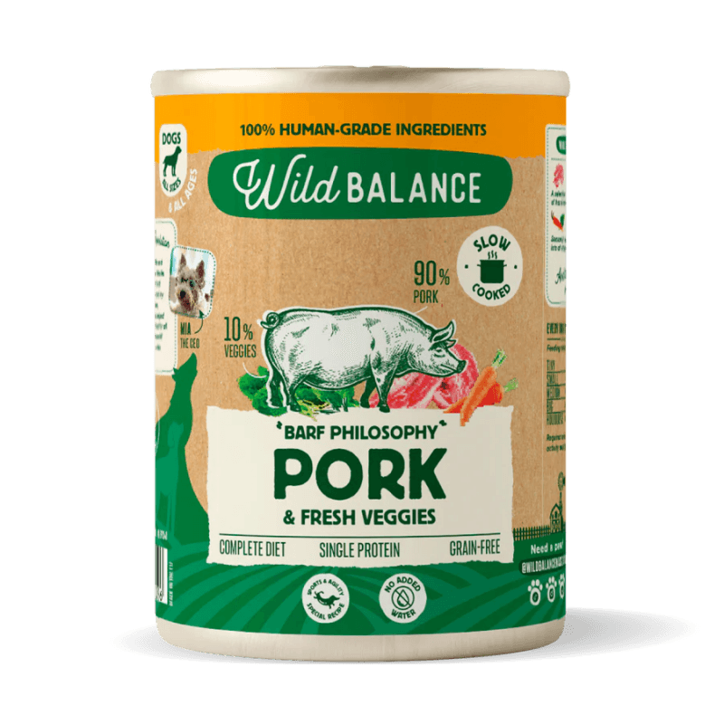 Wild Balance Lata BARF CERDO con Verduras Frescas