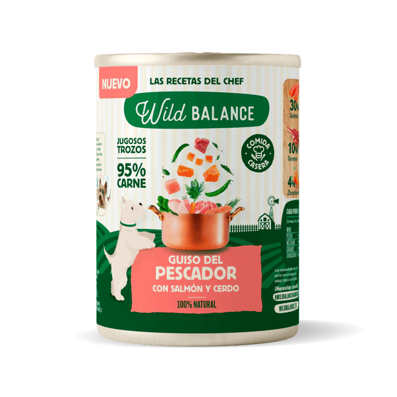 Wild Balance Recetas del Chef Lata Completa Guiso del Pescador Salmón y Cerdo