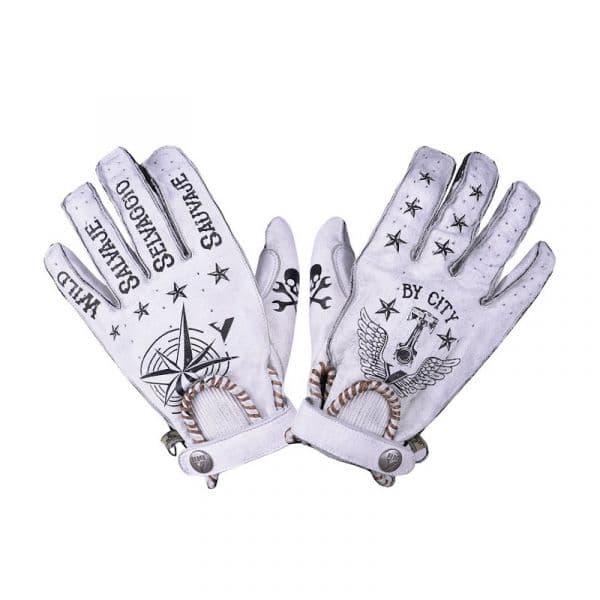 By City Luvas Second Skin Tattoo Ii White L