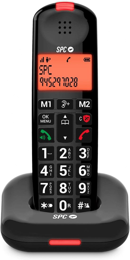 TELEFONE SEM FIOS SPC COMFORT KAIRO PRETO
