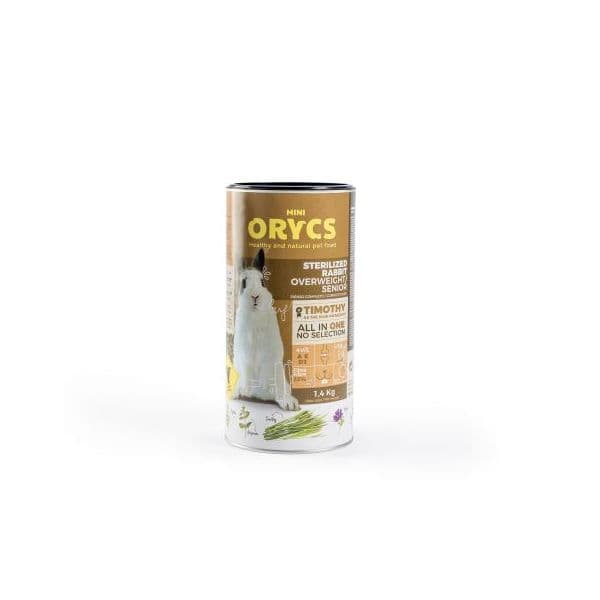Miniorycs Alimento Natural para Conejos Esterilizados e Sobrepeso 1,4 Kg