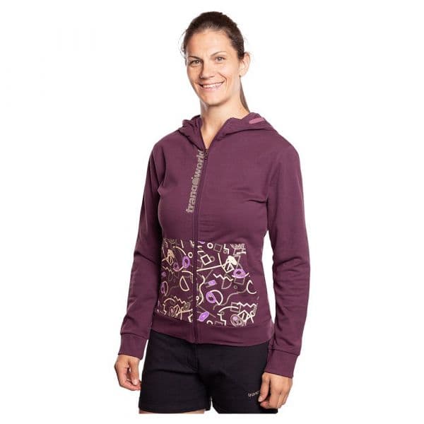 Trangoworld Rozes Hoodie Roxo XL Mulher