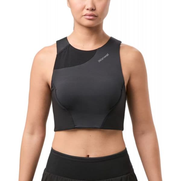 Nnormal Camisola de Alças Trail Cropped Top n2cwtb1-001 M Preto