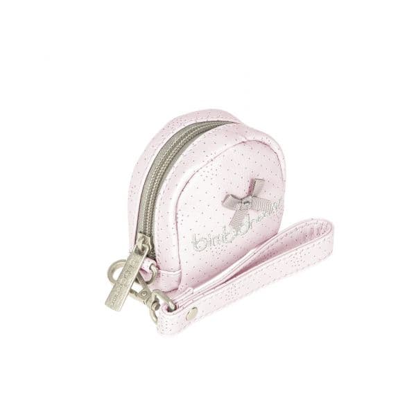 Bimbi Class Guarda Chupetas Ecopele Rosa Dots