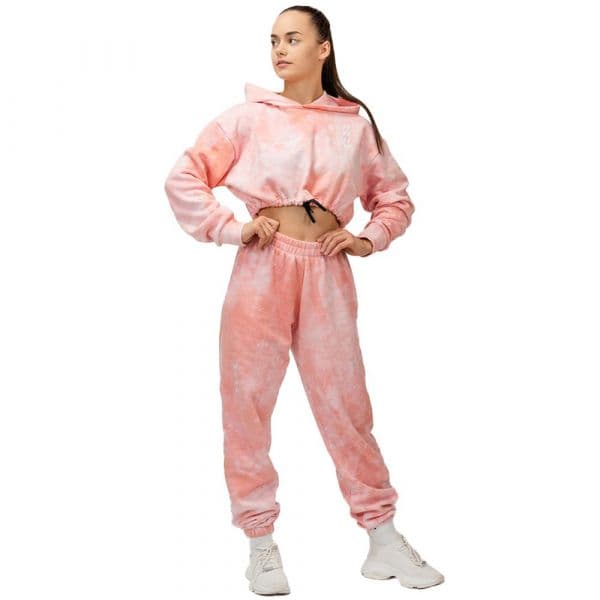 Nebbia Re-fresh Crop 591 Hoodie Rosa M Mulher
