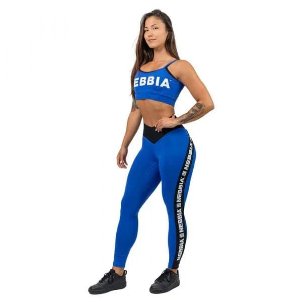 Nebbia Side Stripe Iconic Leggings High Waist Azul M Mulher