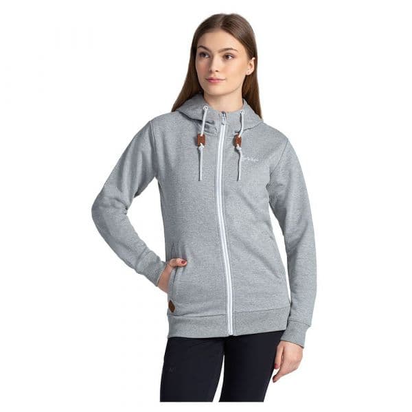Kilpi Bery Full Zip Sweatshirt Cinzento 34 Mulher