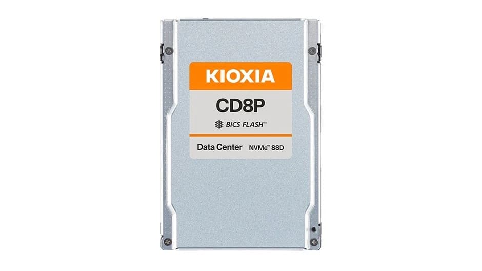 Kioxia SSD CD8P-V 3.2TB U.2 (15mm) NVMe Gen5 SIE Mix Use DWPD ,| KCD8XPUG3T20
