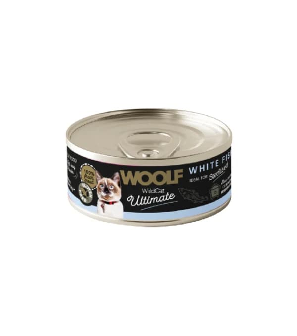 Woolf Ultimate Esterilizado Peixe Branco Ração Húmida para Gato - Campet