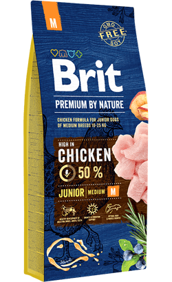Brit Blue Nature Junior Medium 3Kg