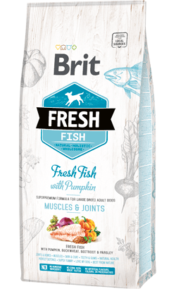 Brit Fresh Adult Large Breed Fish & Pumpkin 12Kg