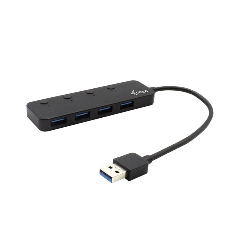 i-tec U3CHARGEHUB4 hub de interface USB 3.2 Gen 1 (3.1 Gen 1) Type-A 5 Mbit/s Preto
