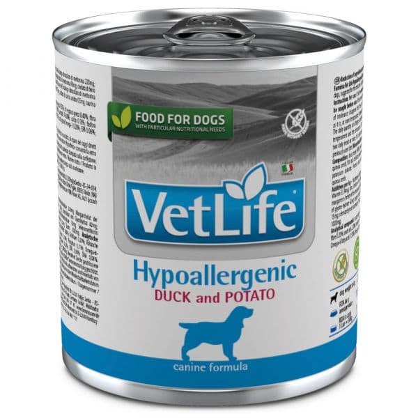 Ração Húmida Farmina Vet Life Hypoallergenic Adulto Pato & Batata 300g