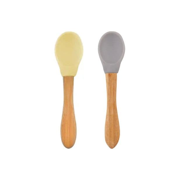 Minikoioi Set de 2 colheres Verde e Amarelo