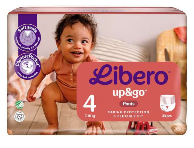 Libero Up & Go Fraldas Tamanho 4, 7/10Kg 24 Unidades