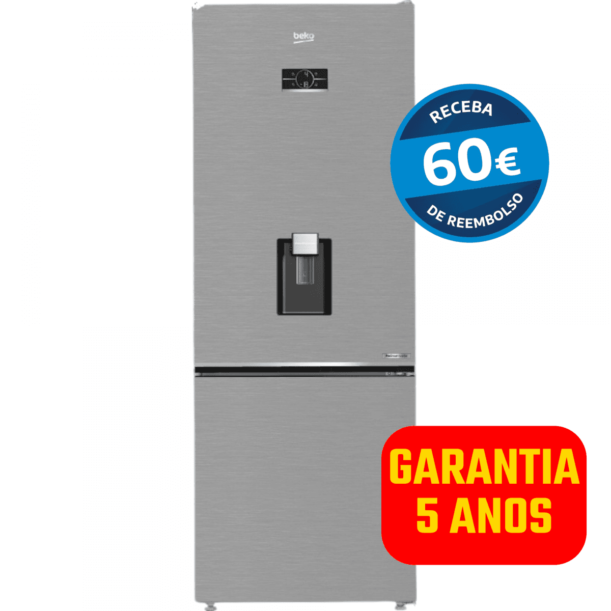 Frigorífico Combinado Beko B3RCNE564HDXB1 560L Classe E