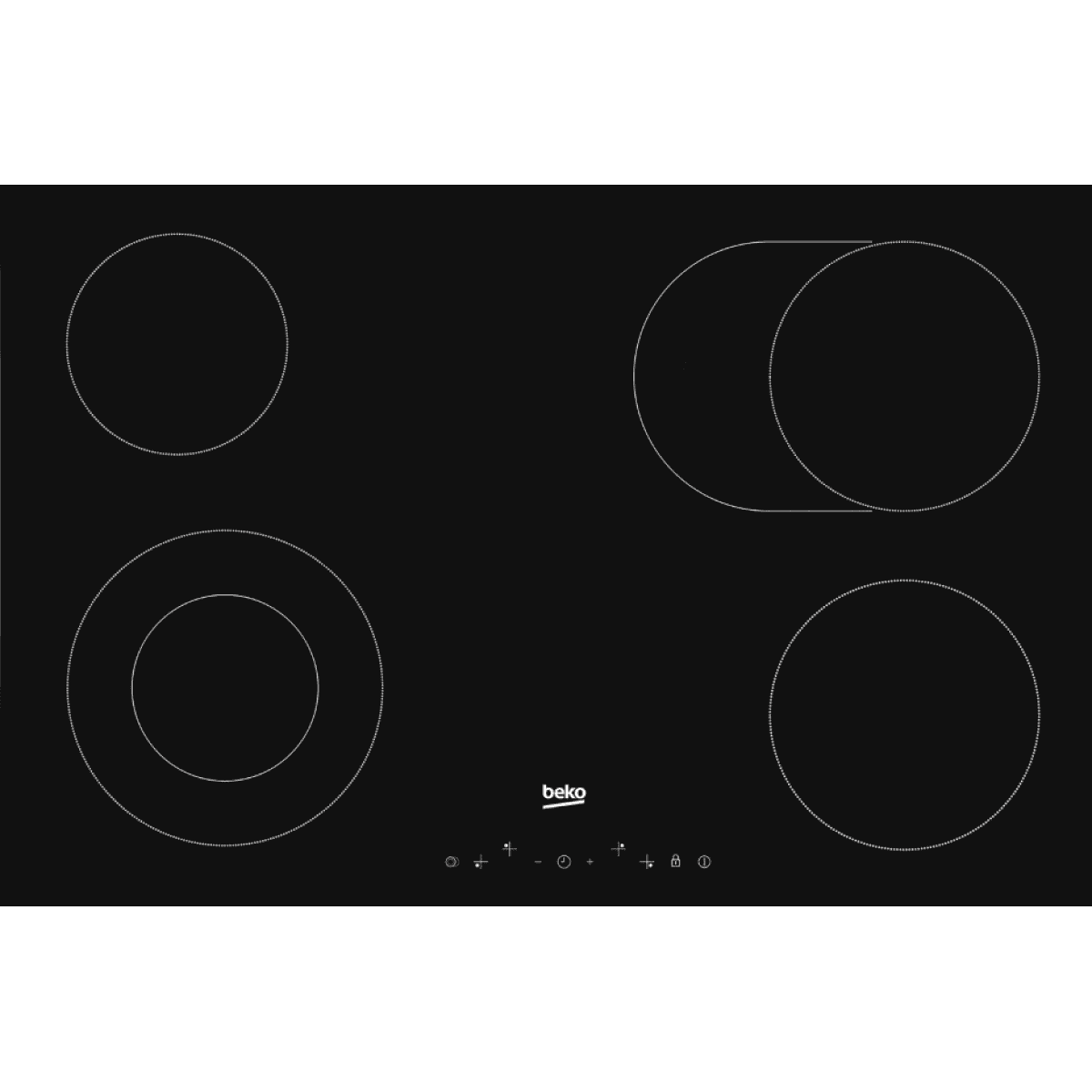 Placa Vitrocerâmica Beko HIC 84401 80cm