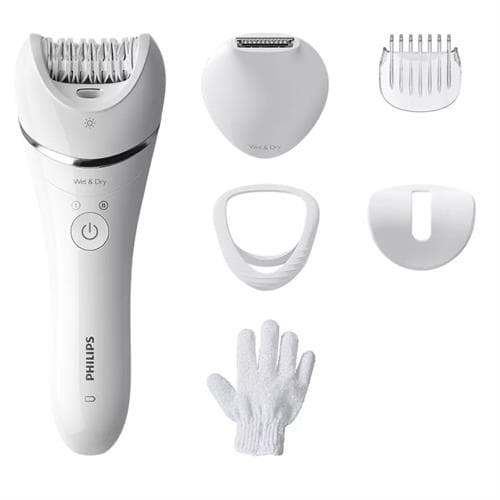 Philips Depiladora Wet&Dry BRE715/00 - 6 Acessórios Arranque Multi-zonas Recarregável