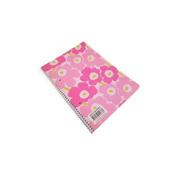 SMEAD Caderno Quadriculado A5 Espiral 80 Folhas Rosa 1 Unidade