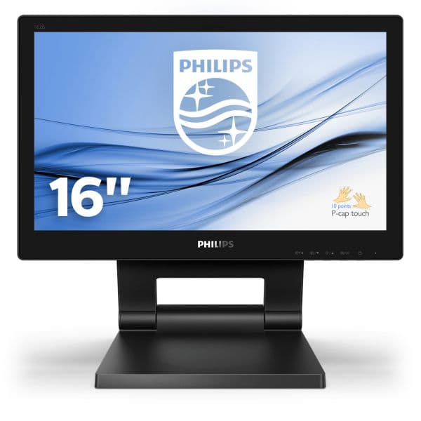 Monitor Philips 15.6' 1366 x 768 Pixeis LCD Ecrã táctil Preto - 162B9T/00