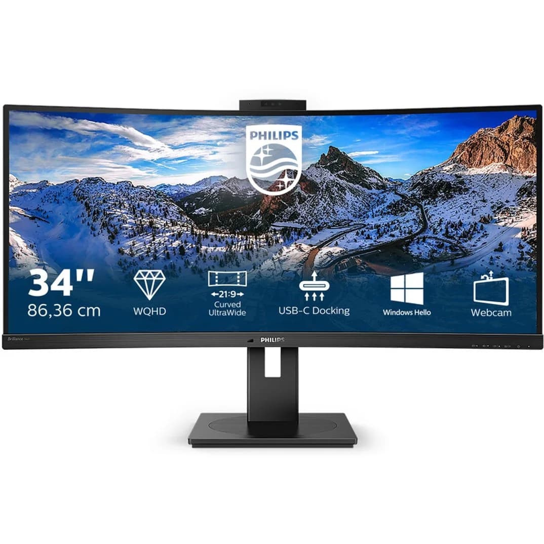 Monitor Philips 34" 346P1CRH Curvo