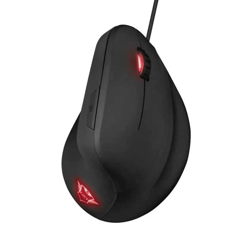 Rato Óptico Trust GXT 144 Rexx Ergonomic Vertical Gaming 10000DPI Preto