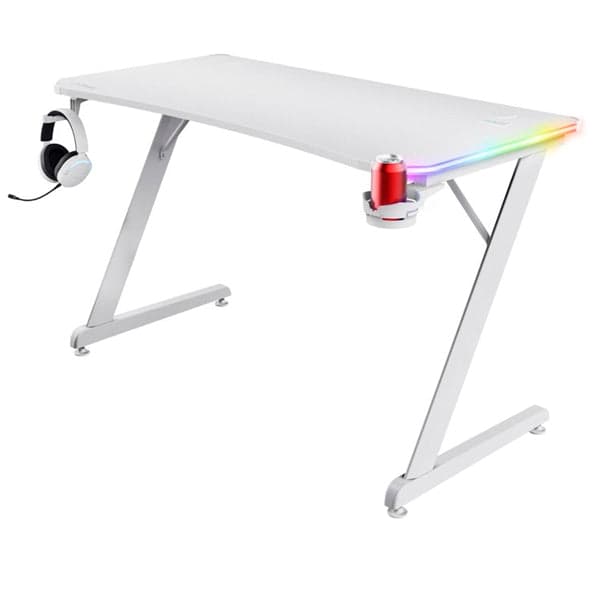 Trust Mesa Gaming 709W Luminus RGB Branca
