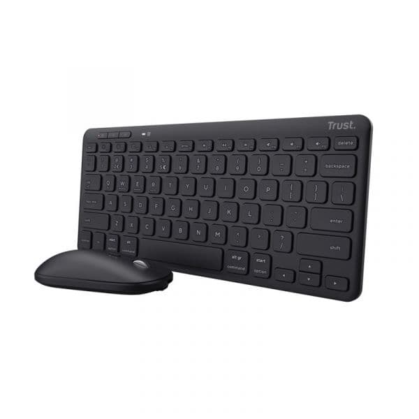 Teclado Trust + Rato Wireless Lyra Black - 25402