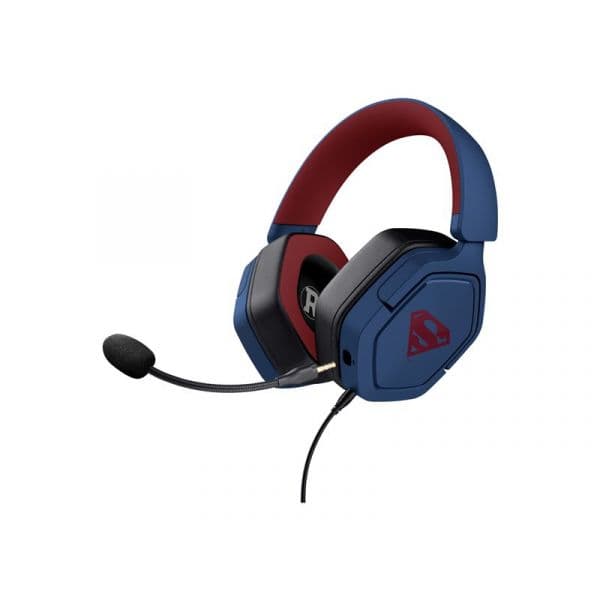 Trust GXT492SM Carus Auscultadores Gaming Multiplataforma com Fio Azul/Vermelho/Superman Edition