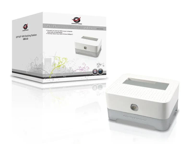 BASE CONCEPTRONIC P/HDD 2.5"/3.5" SATA USB 3.0