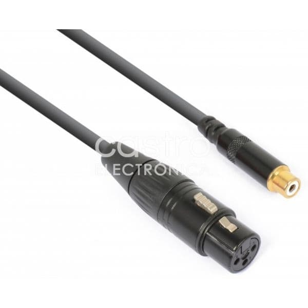 Power Dynamics Conne Cabo Adaptador Canon Femea Rca Femea (15cm) Power Dynamics Connex 177.008