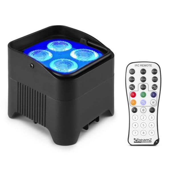 Beamz Projector LED Portátil 4x 12W RGBAW-UV WDMX (BBP94W)