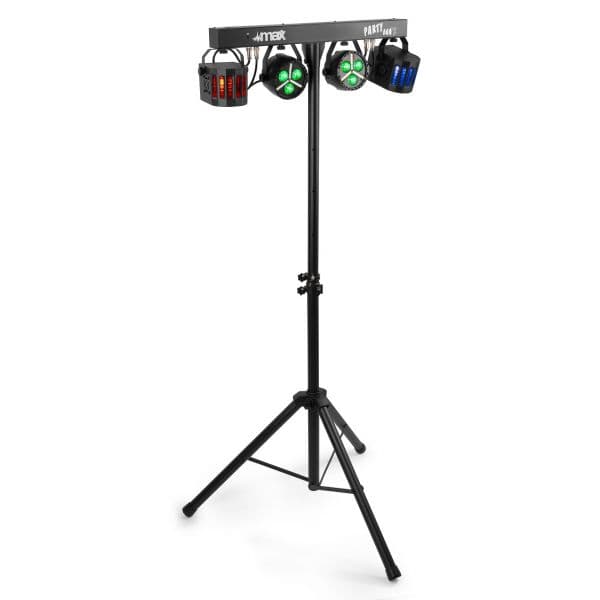 Max Barra LED´s Portátil DMX c/ 2 Projetores PAR Strobe + 2 Projectores Derby RGBW - 153.012