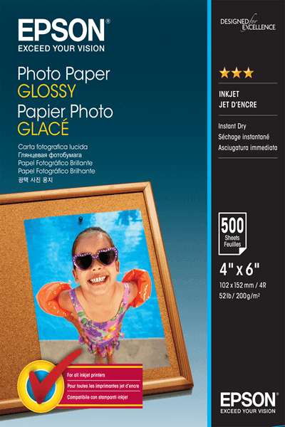 Epson Papel Fotográfico Original 200 g/m² 500 Páginas 102mm x 152mm