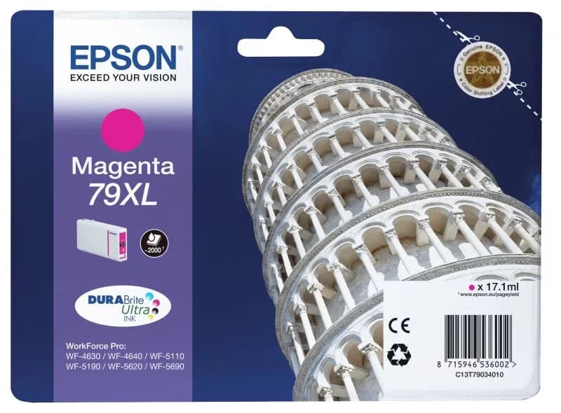 Tinteiro Epson 79 XL Magenta - C13T79034010